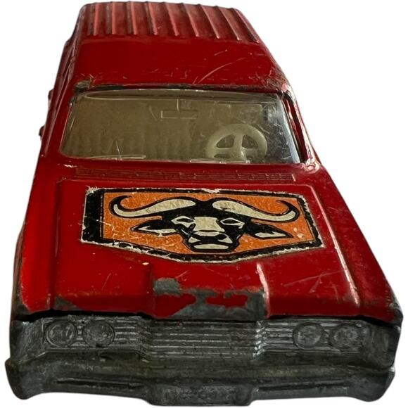 Vintage 1973 Matchbox Mercury Station Wagon, Red with Cobra Decal - Picture 4 of 9